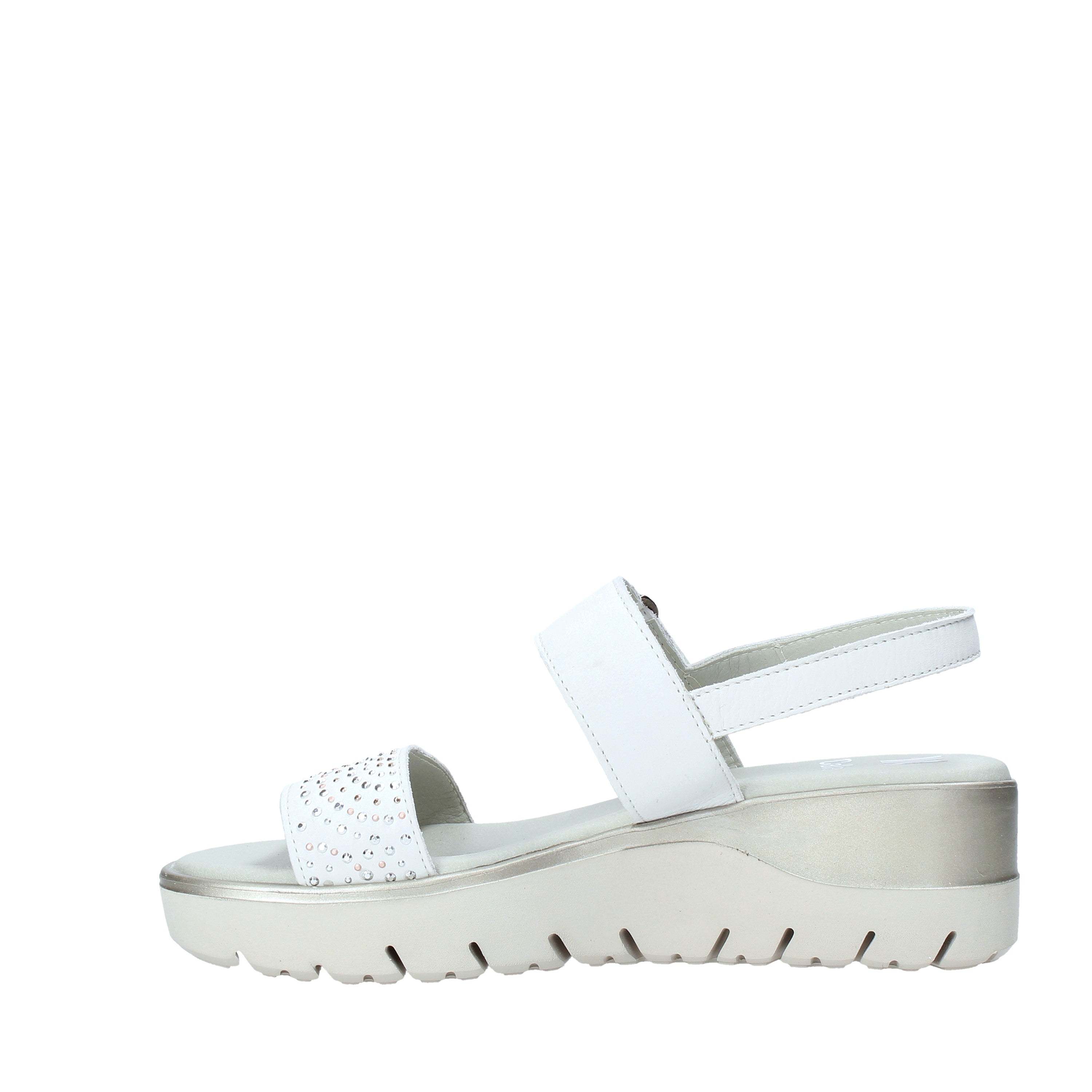 Sandali zeppa Bianco Miss Callaghan