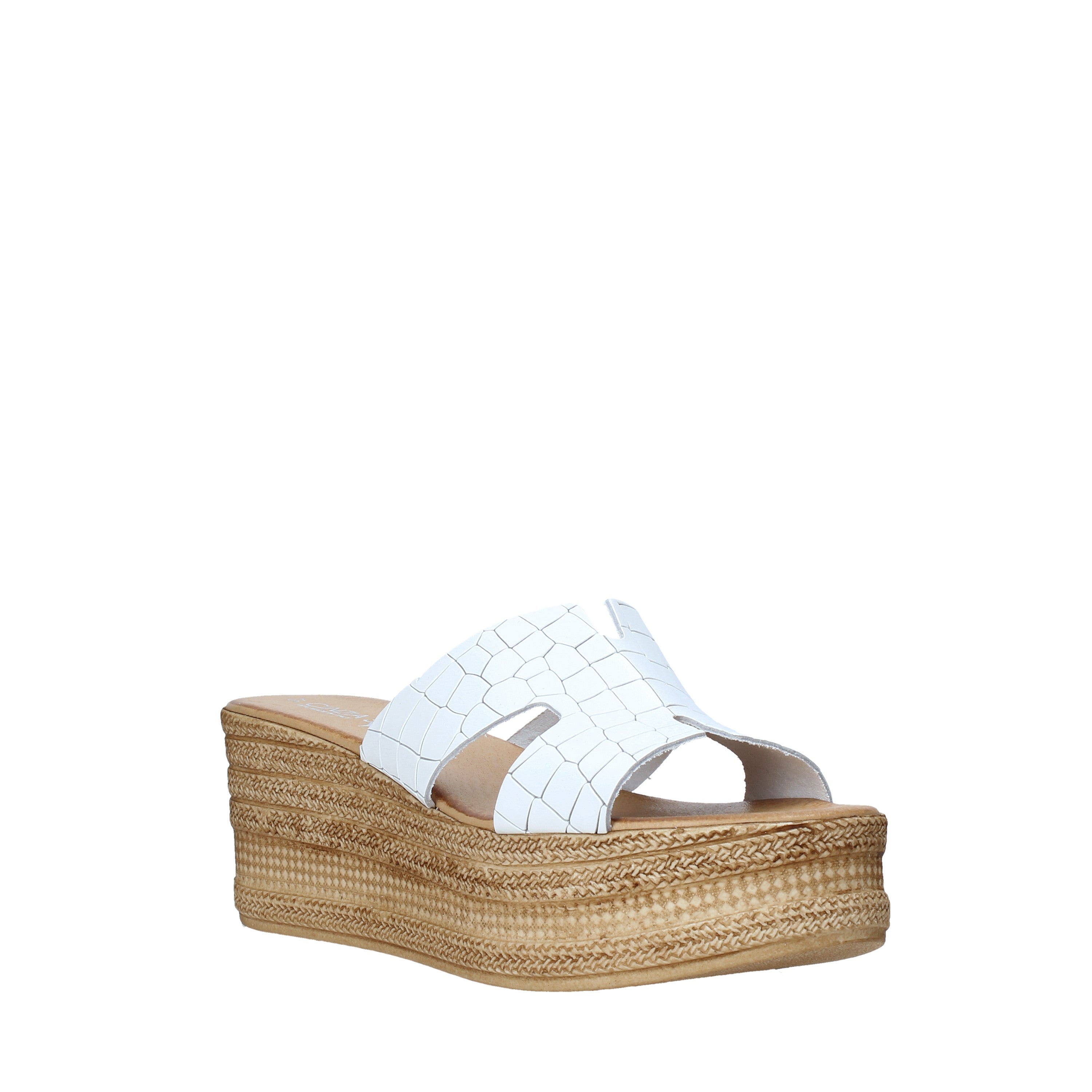 Sandali zeppa Bianco Cinzia Soft