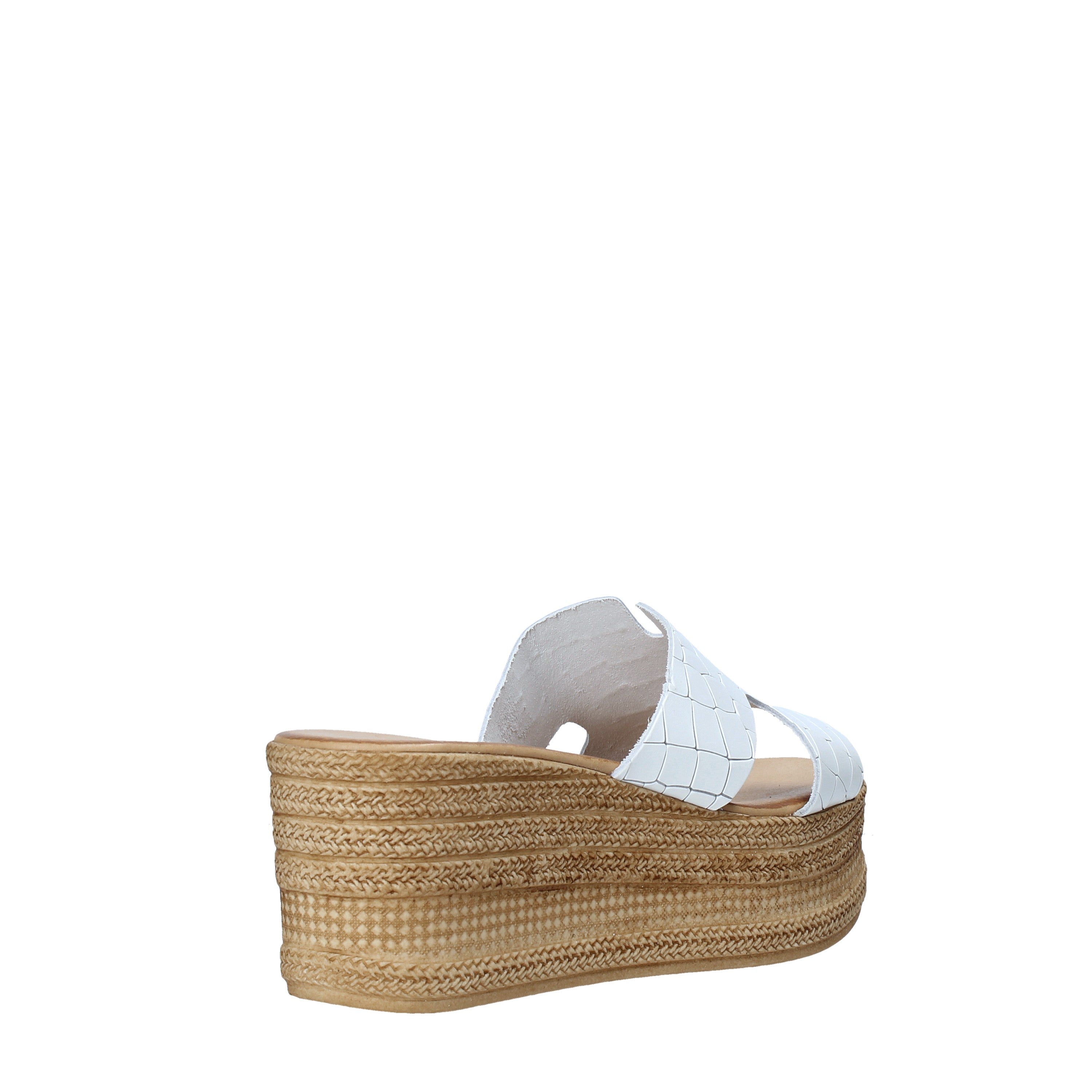 Sandali zeppa Bianco Cinzia Soft