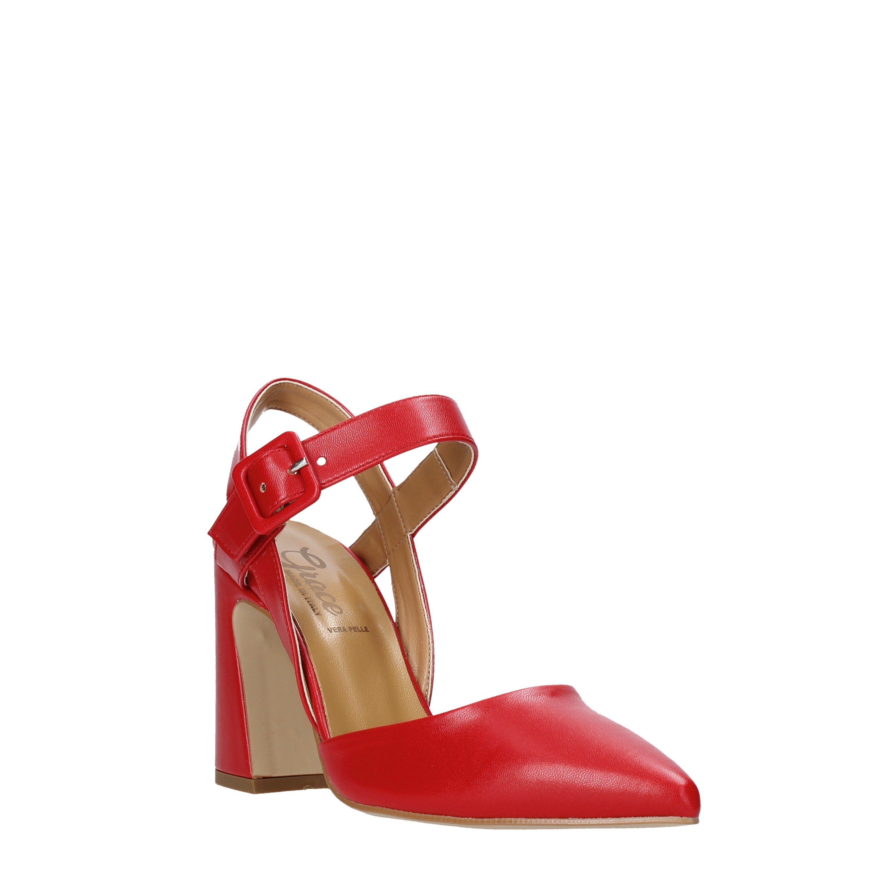 Sandali tacco Rosso Grace Shoes