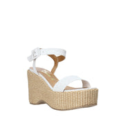 Sandali zeppa Bianco Grace Shoes