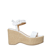 Sandali zeppa Bianco Grace Shoes