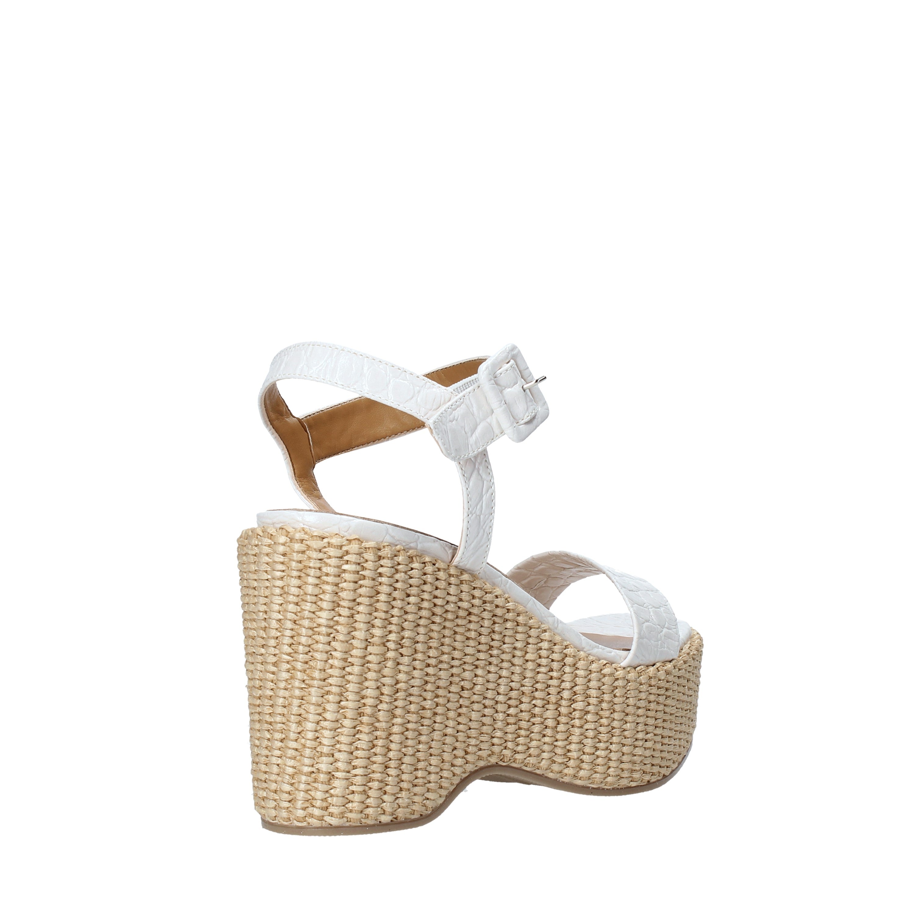 Sandali zeppa Bianco Grace Shoes
