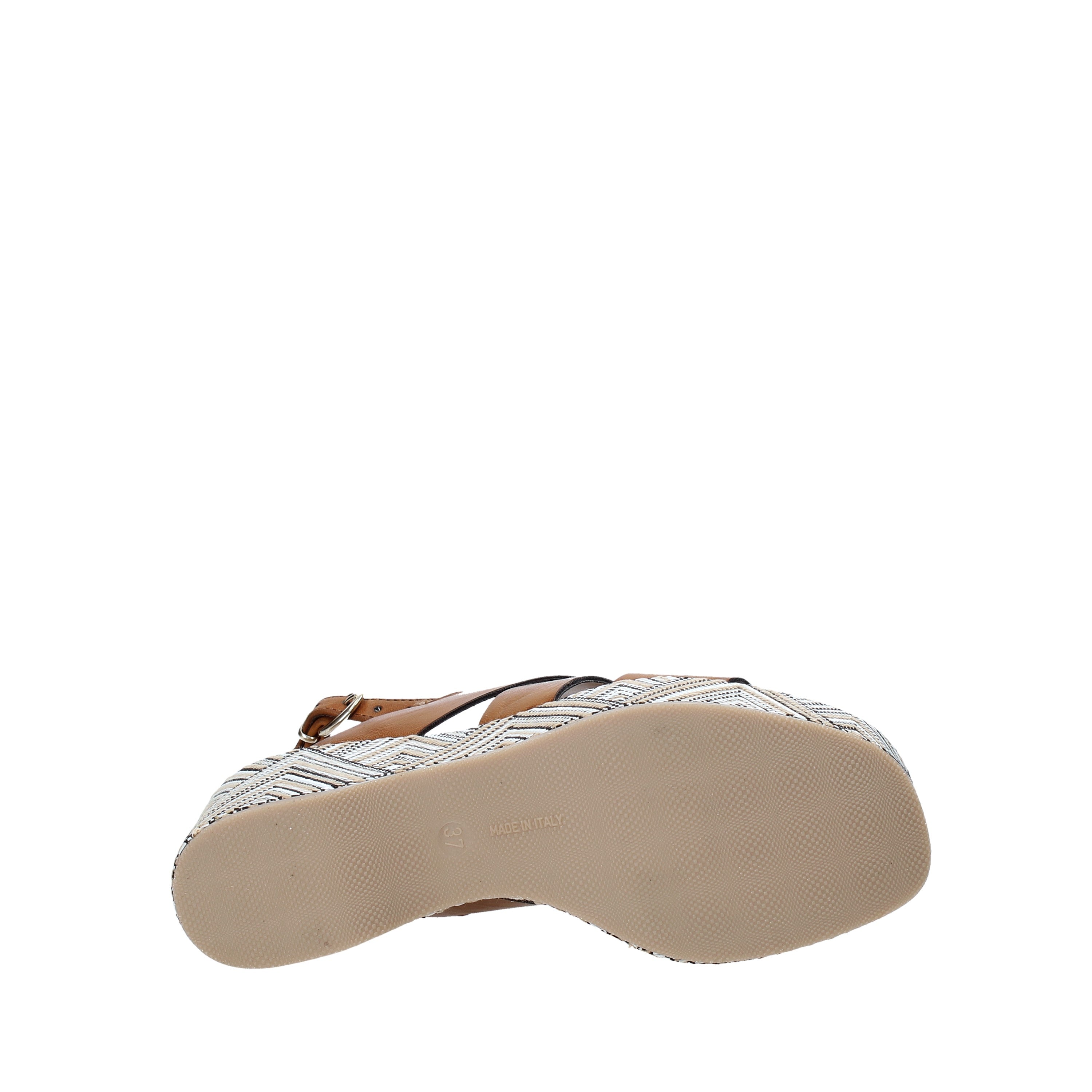 Sandali zeppa Cammello Grace Shoes