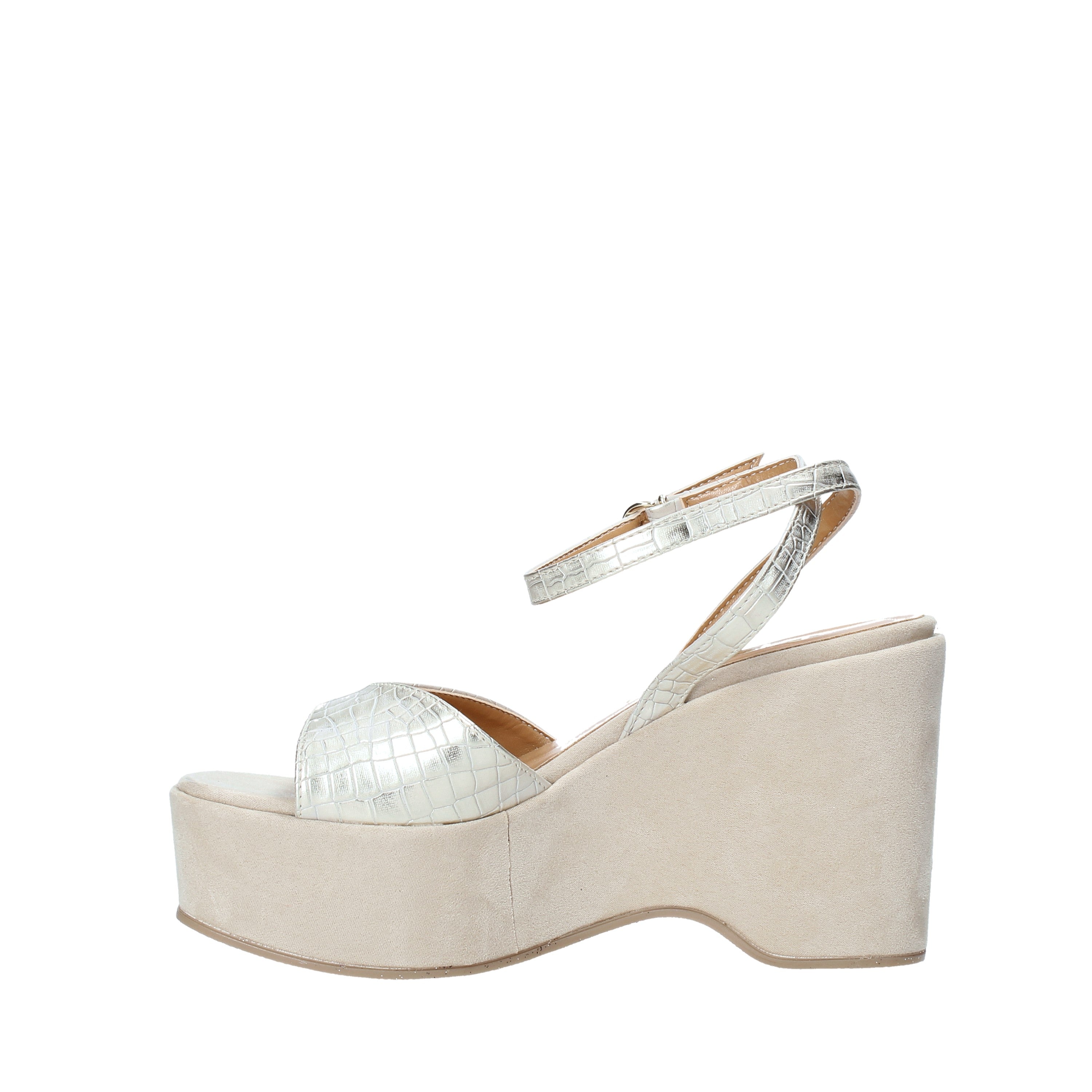 Sandali zeppa Beige Grace Shoes