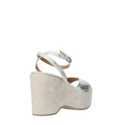 Sandali zeppa Beige Grace Shoes