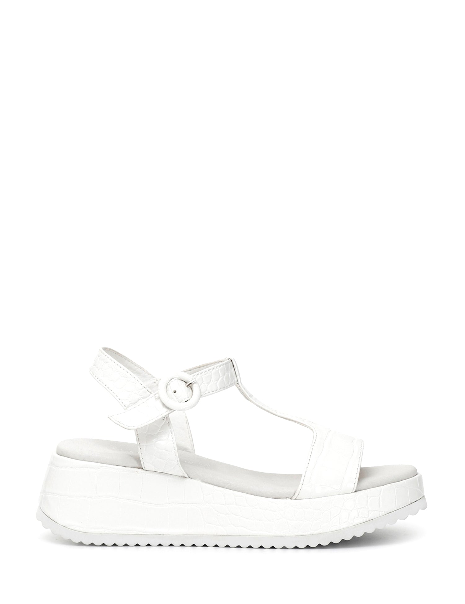 Sandali zeppa Bianco Cafenoir