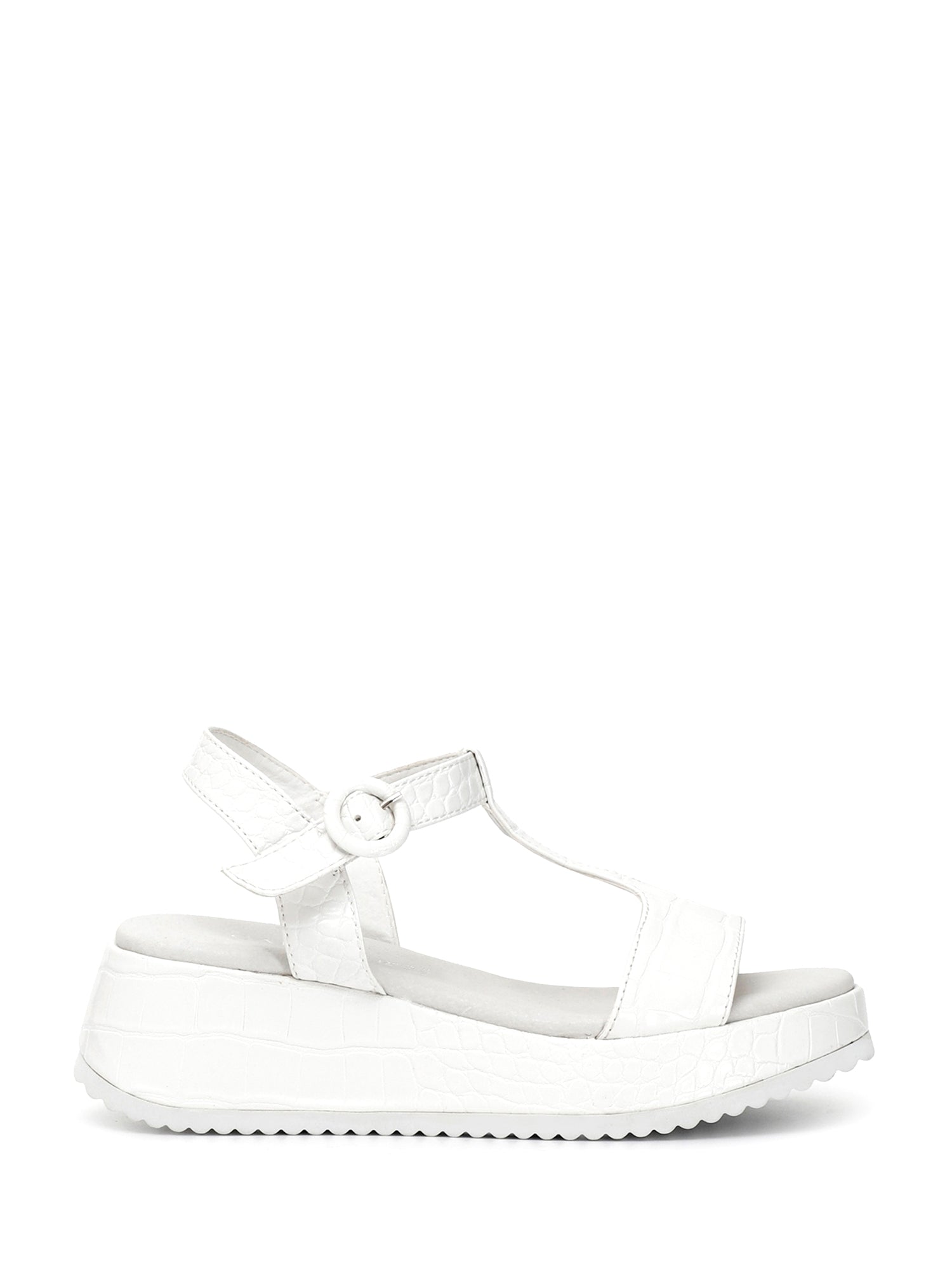 Sandali zeppa Bianco Cafenoir