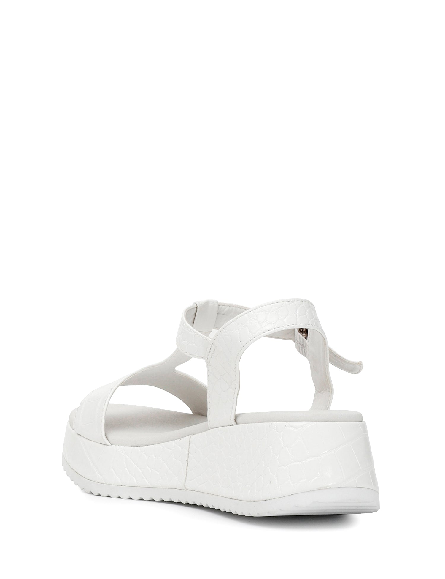 Sandali zeppa Bianco Cafenoir