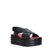 Sandali zeppa Nero Cafenoir