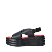 Sandali zeppa Nero Cafenoir