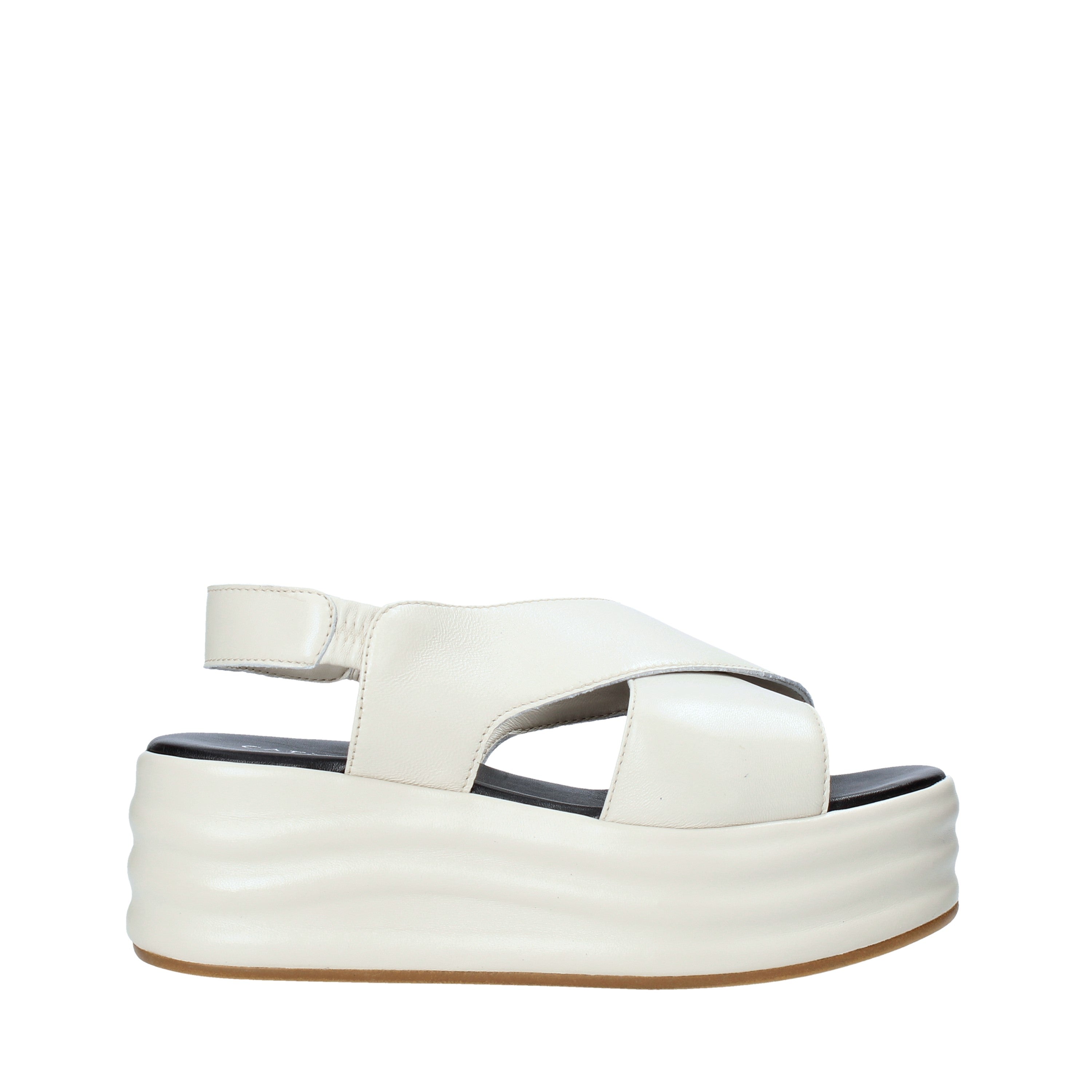 Sandali zeppa Beige Cafenoir