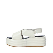 Sandali zeppa Beige Cafenoir