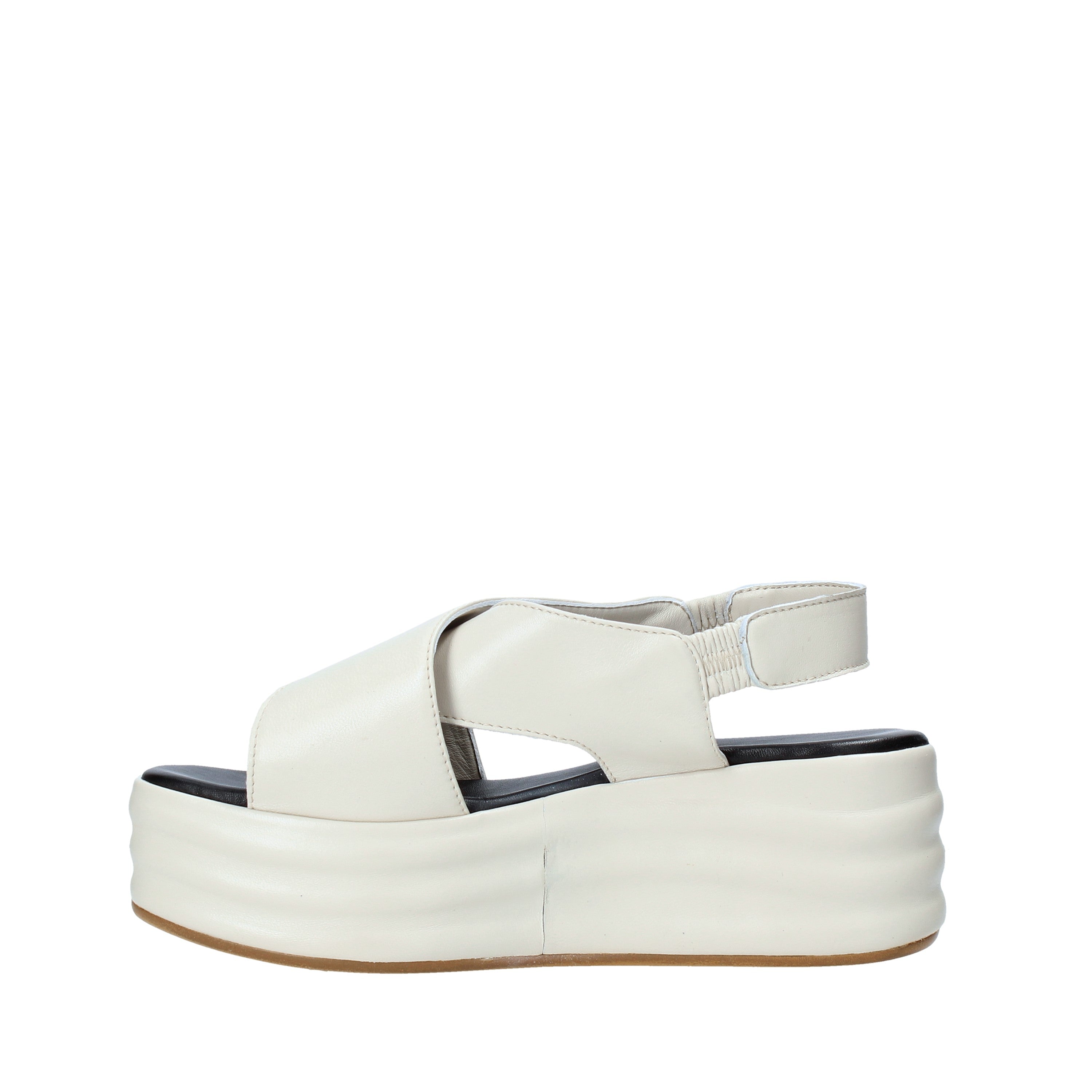 Sandali zeppa Beige Cafenoir