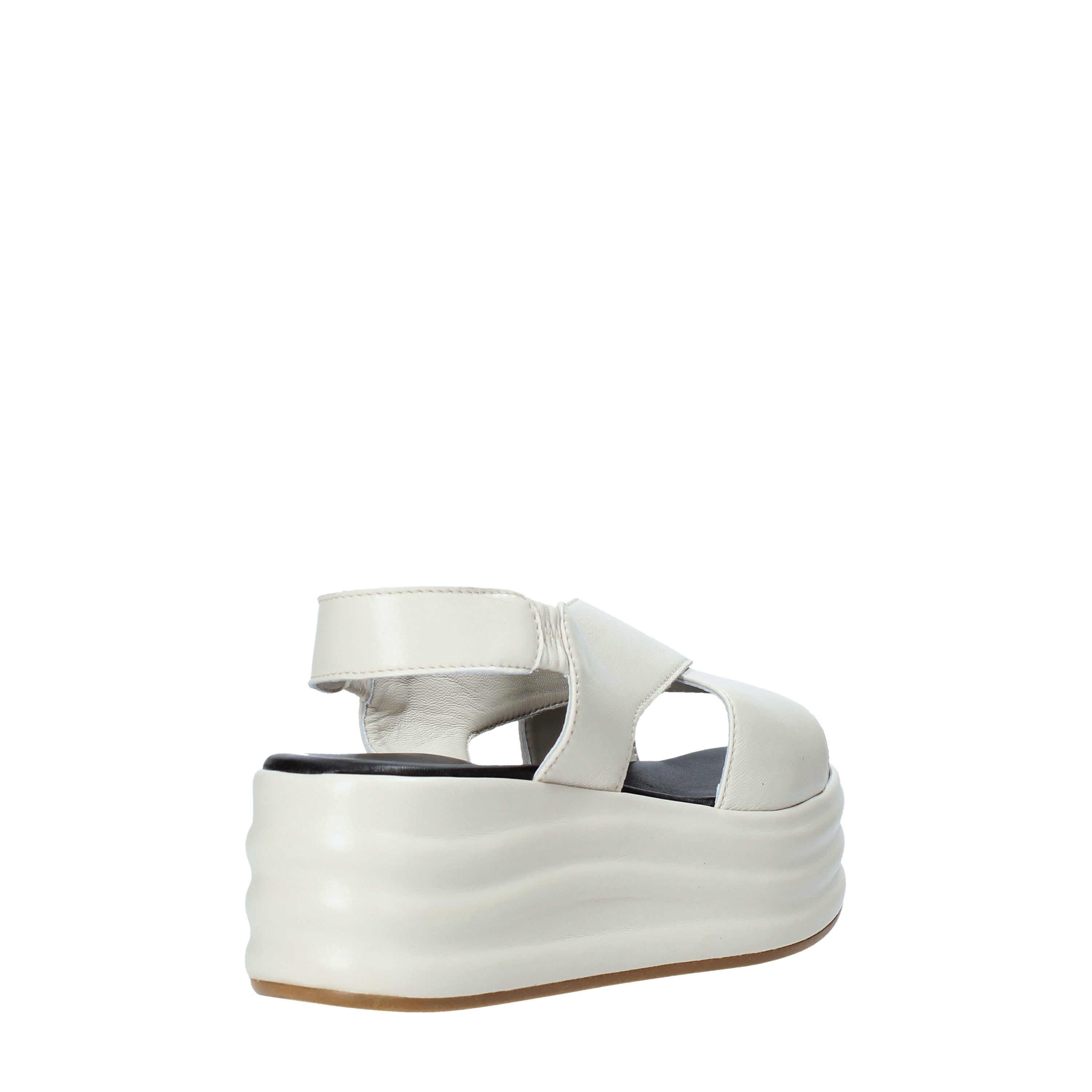 Sandali zeppa Beige Cafenoir