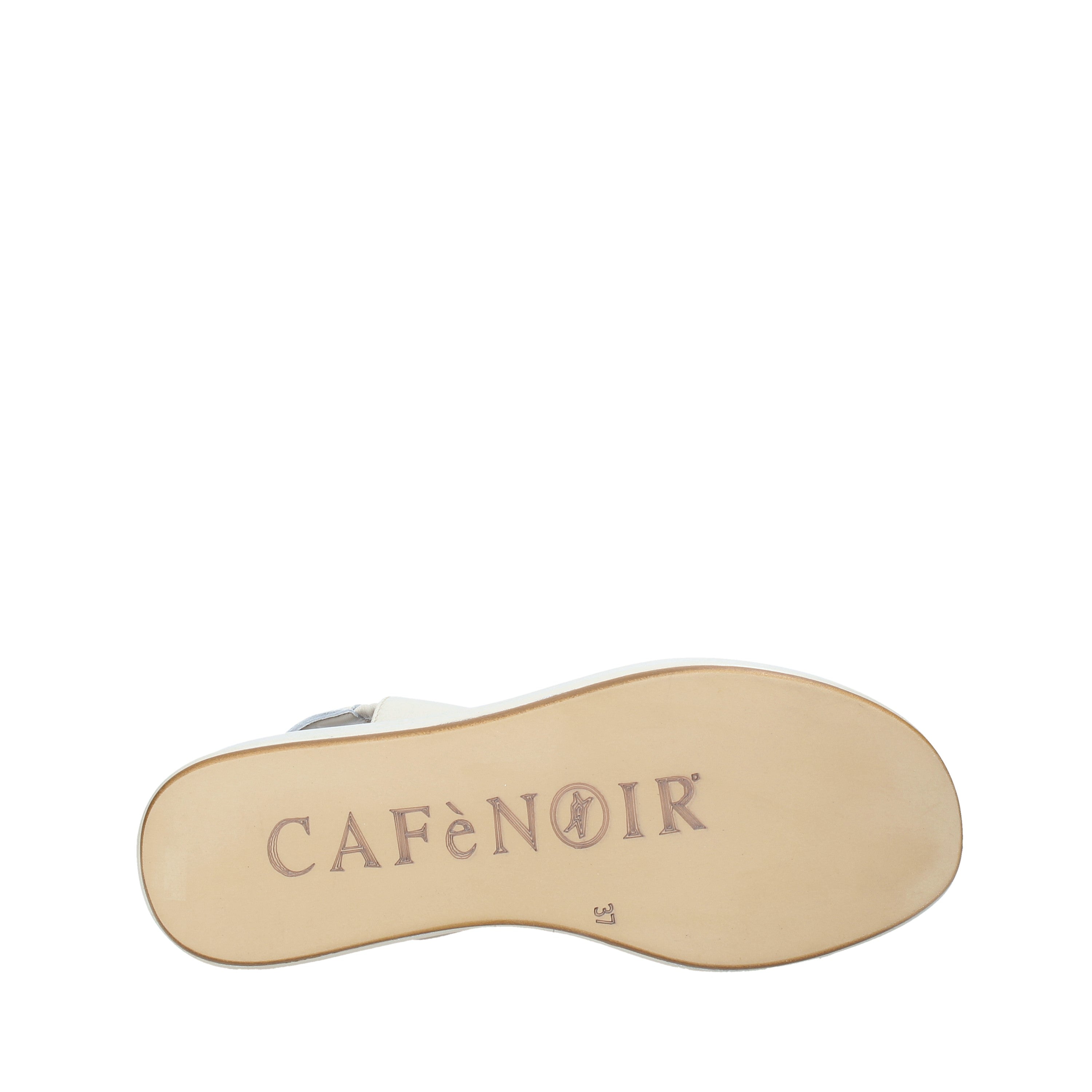 Sandali zeppa Beige Cafenoir