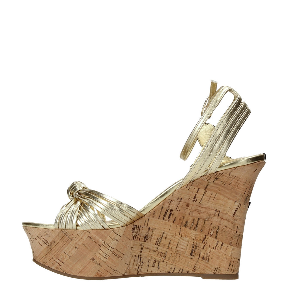 Sandali zeppa Dorato Guess