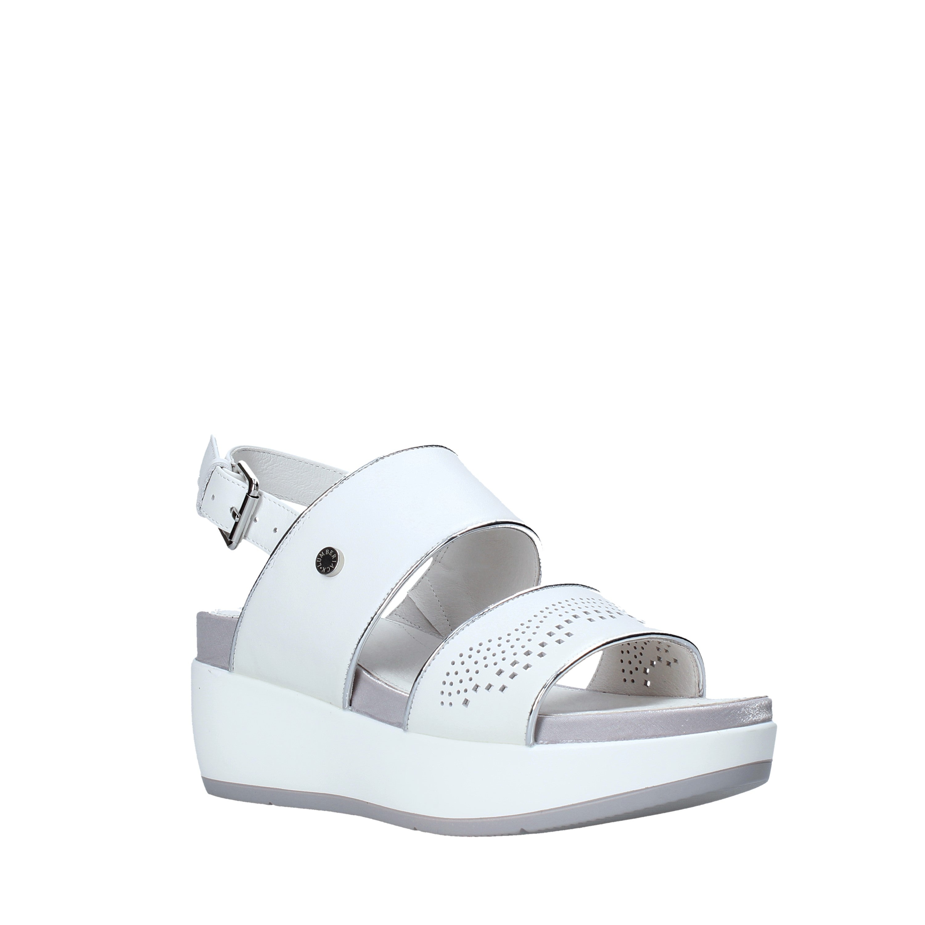 Sandali zeppa Bianco Lumberjack