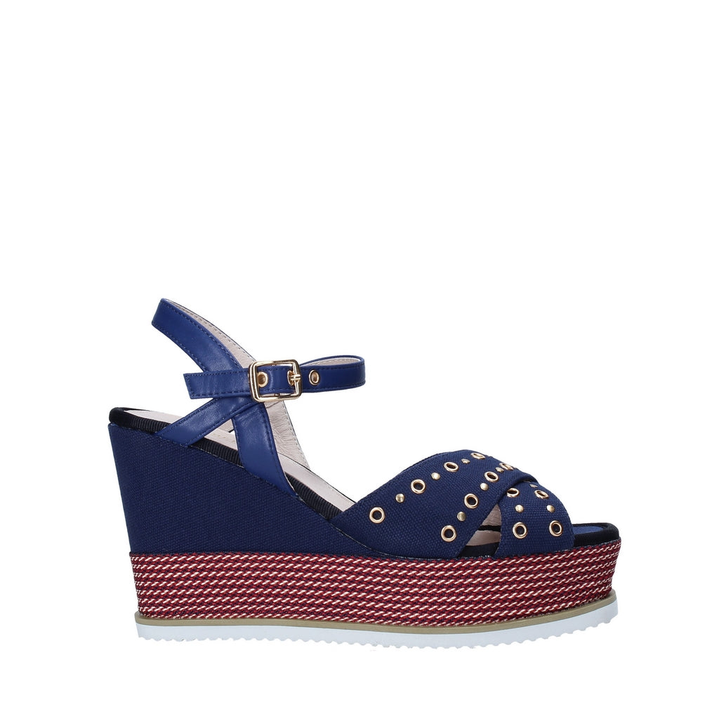 Sandali zeppa Blu Lumberjack