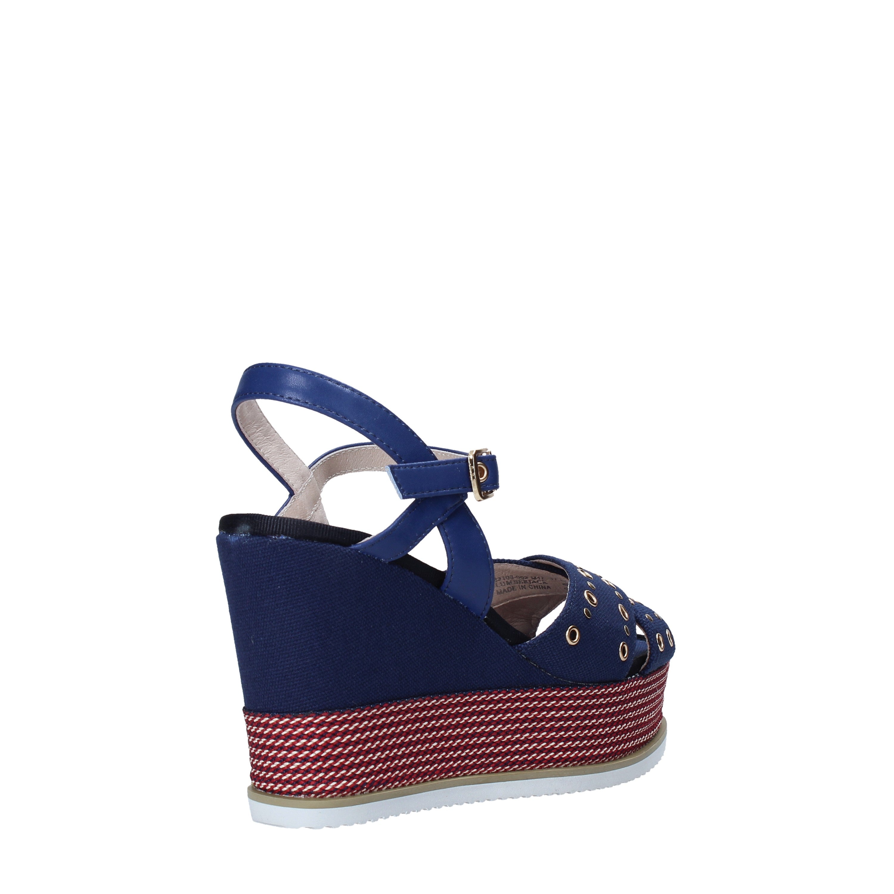 Sandali zeppa Blu Lumberjack