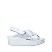 Sandali con strappi Argento Igi&co