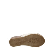 Sandali zeppa Oro Igi&co