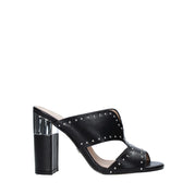 Sandali tacco Nero Gold&gold