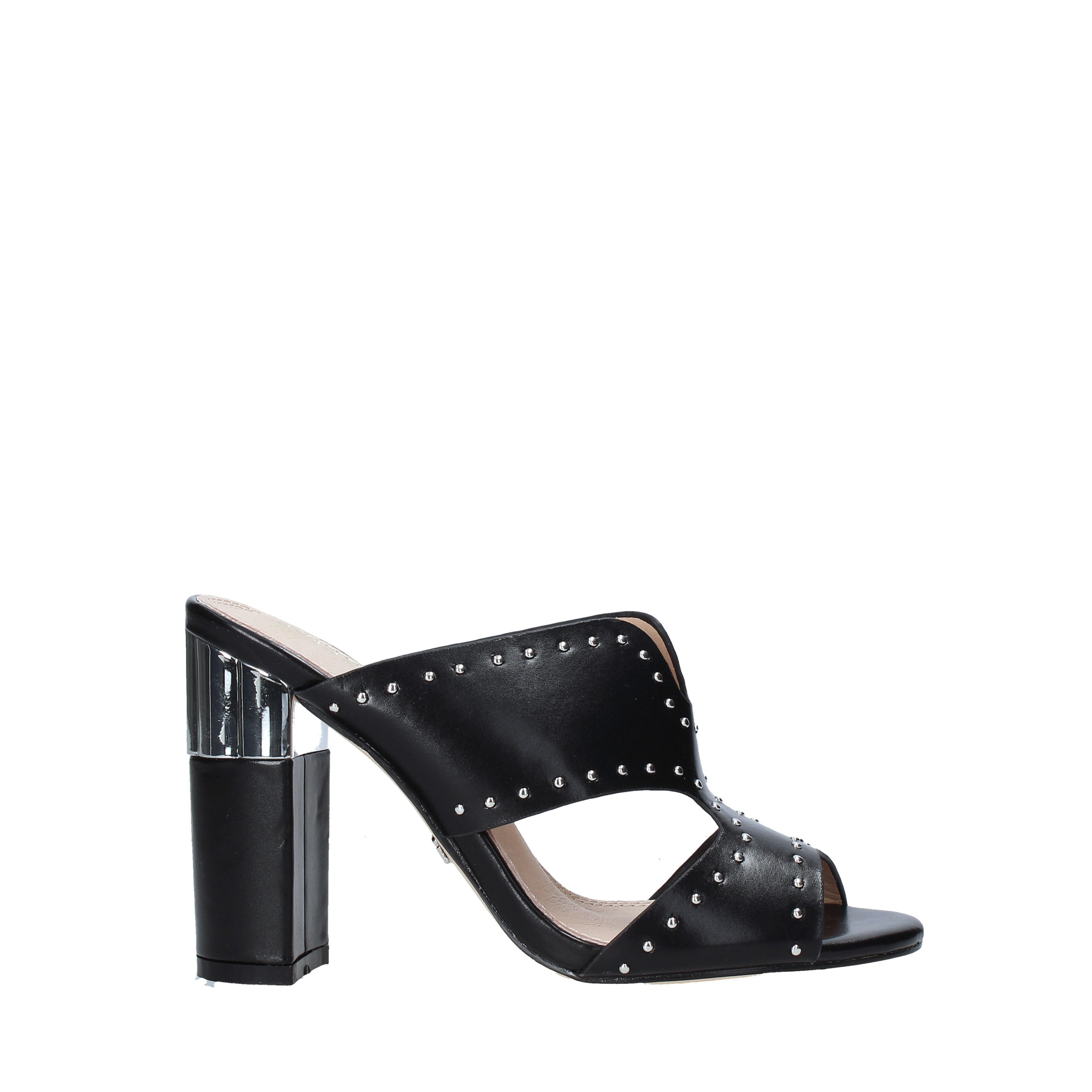 Sandali tacco Nero Gold&gold