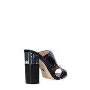 Sandali tacco Nero Gold&gold