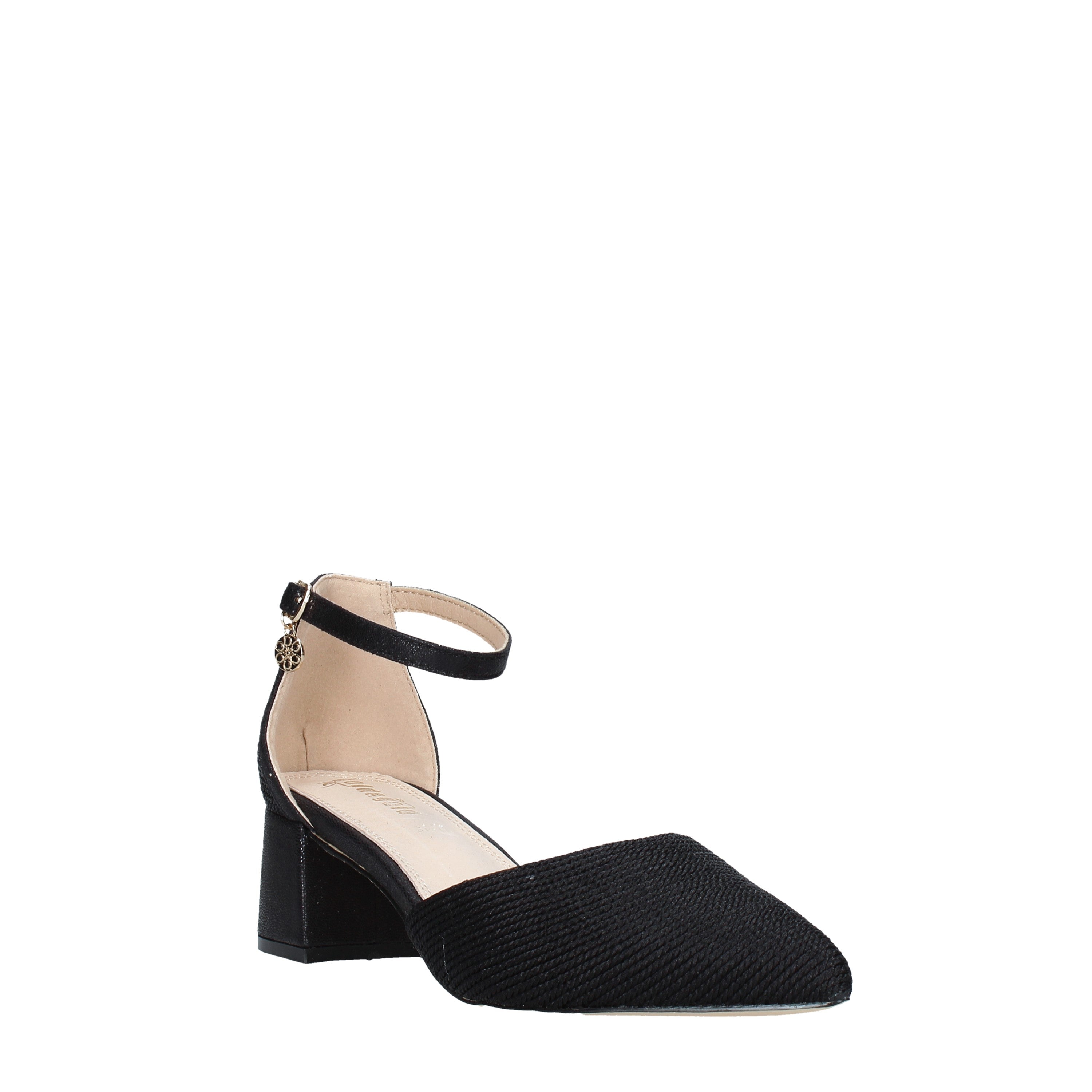 Sandali tacco Nero Gold&gold