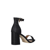 Sandali tacco Nero Gold&gold