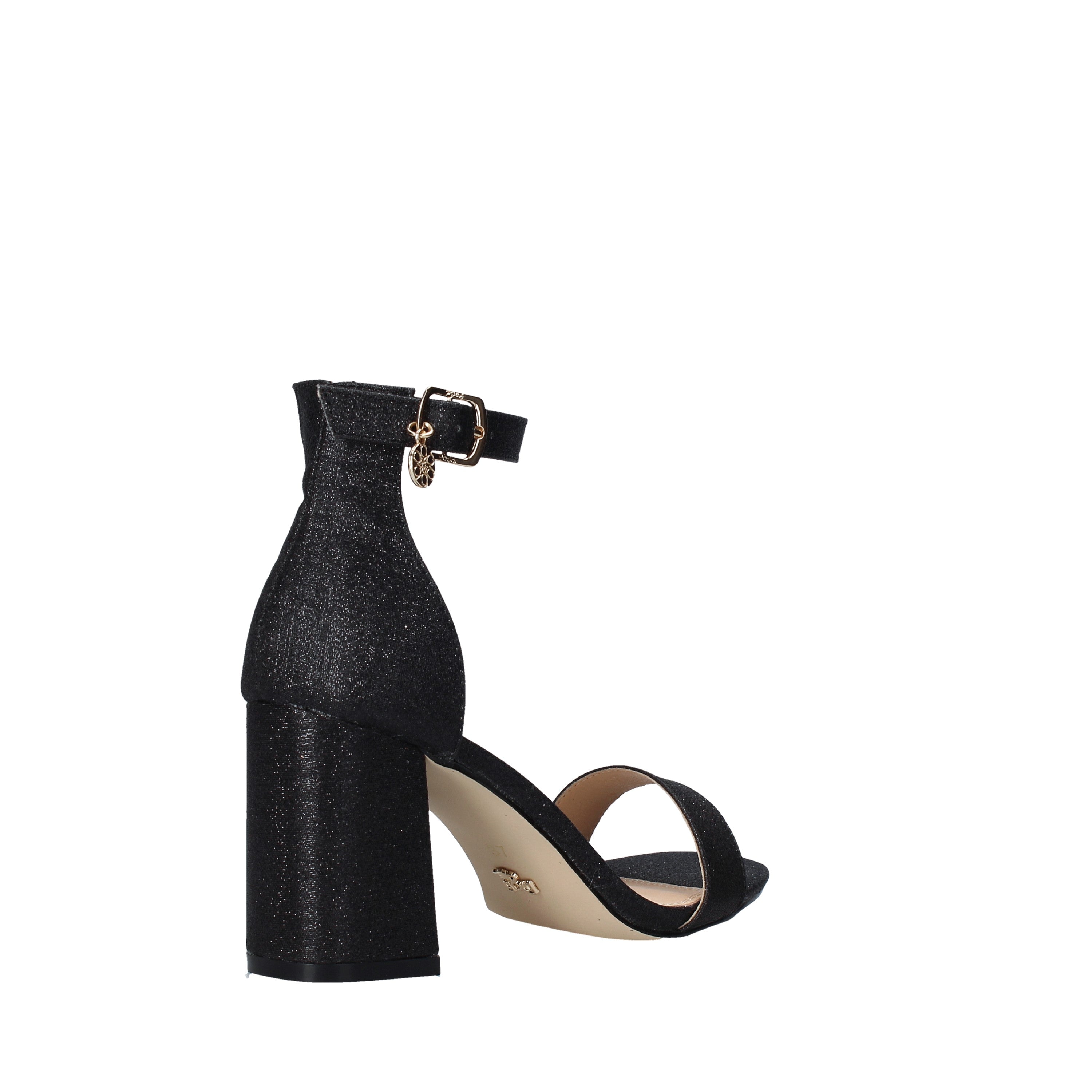 Sandali tacco Nero Gold&gold