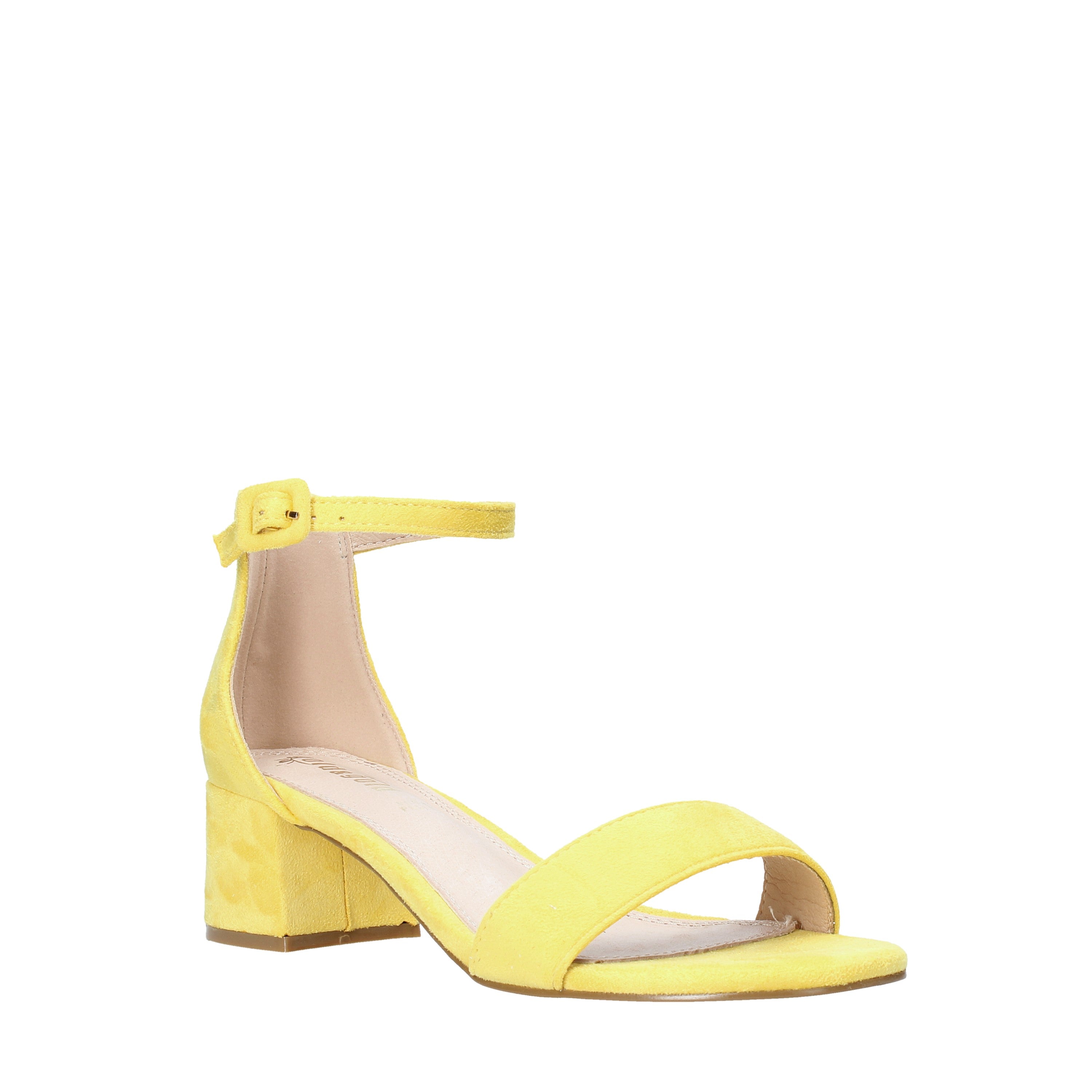 Sandali tacco Giallo Gold&gold