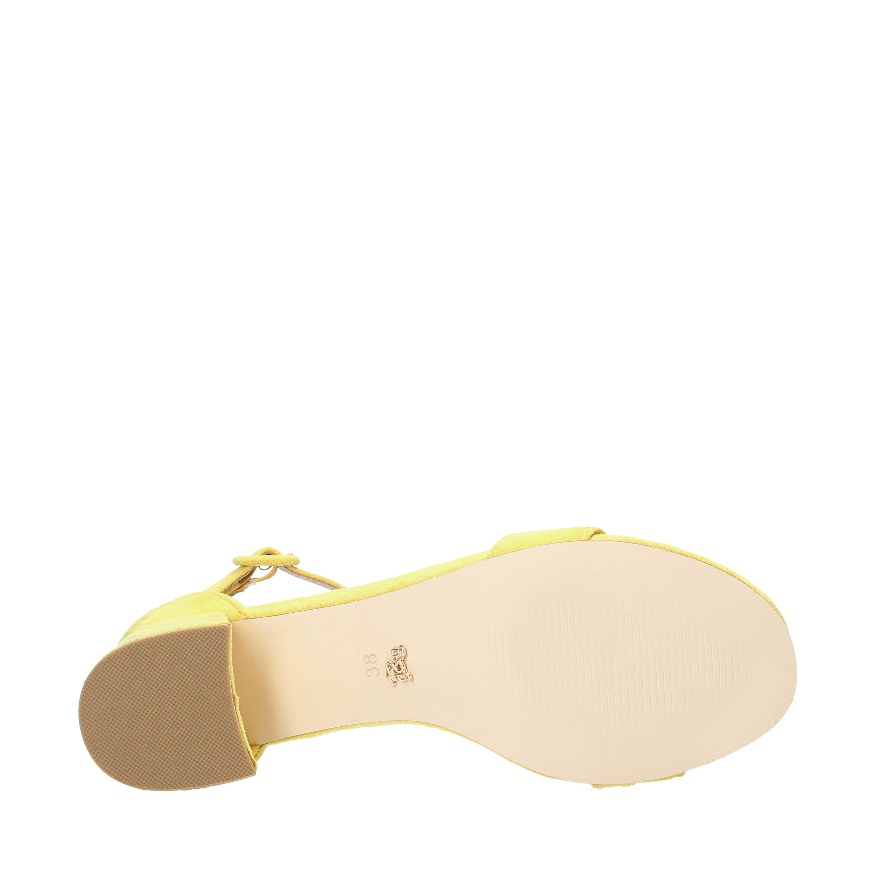 Sandali tacco Giallo Gold&gold