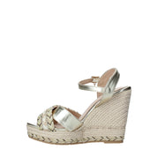 Sandali zeppa Oro Gold&gold