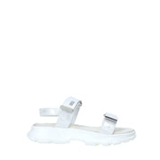 Sandali con strappi Bianco Argento Miss Sixty