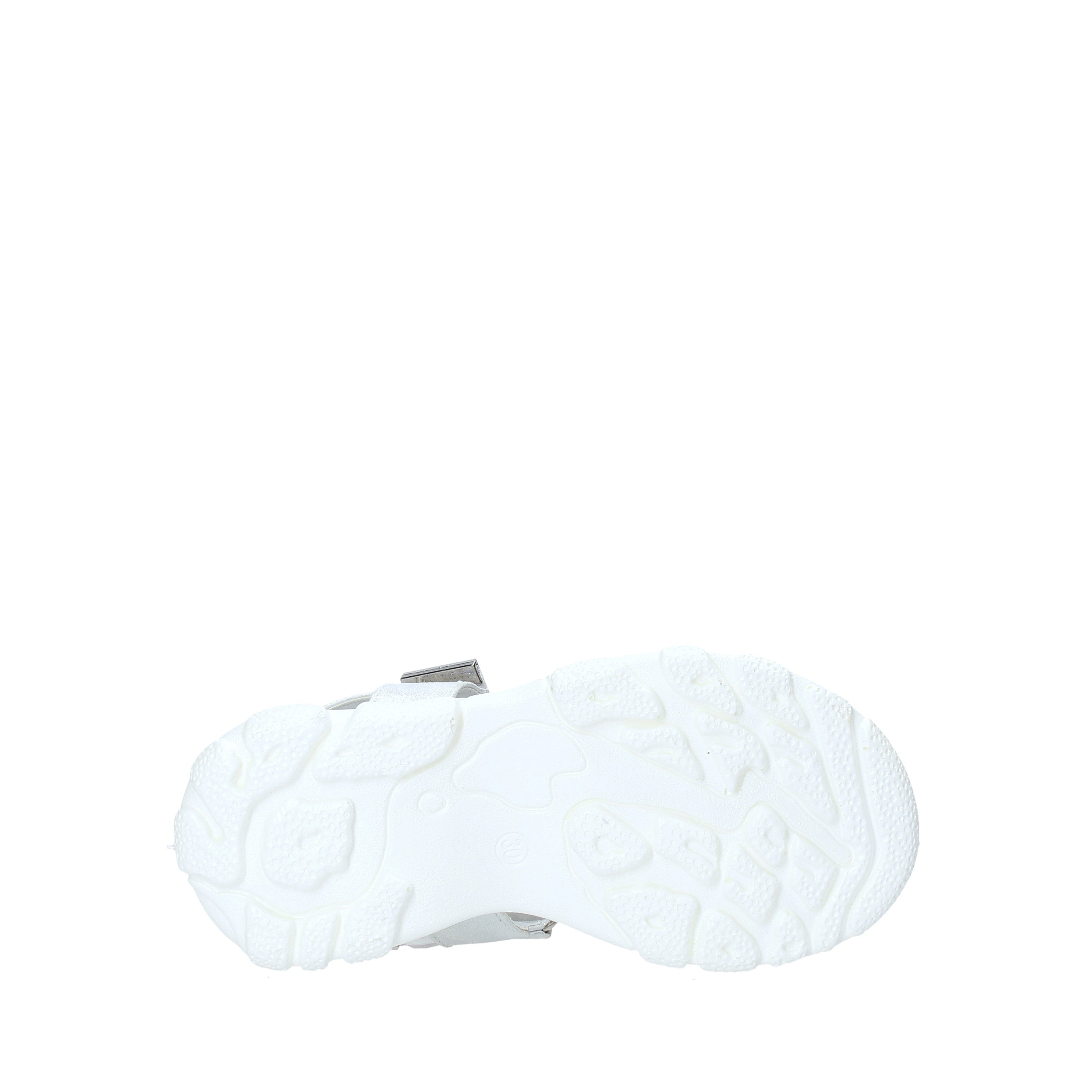 Sandali con strappi Bianco Argento Miss Sixty