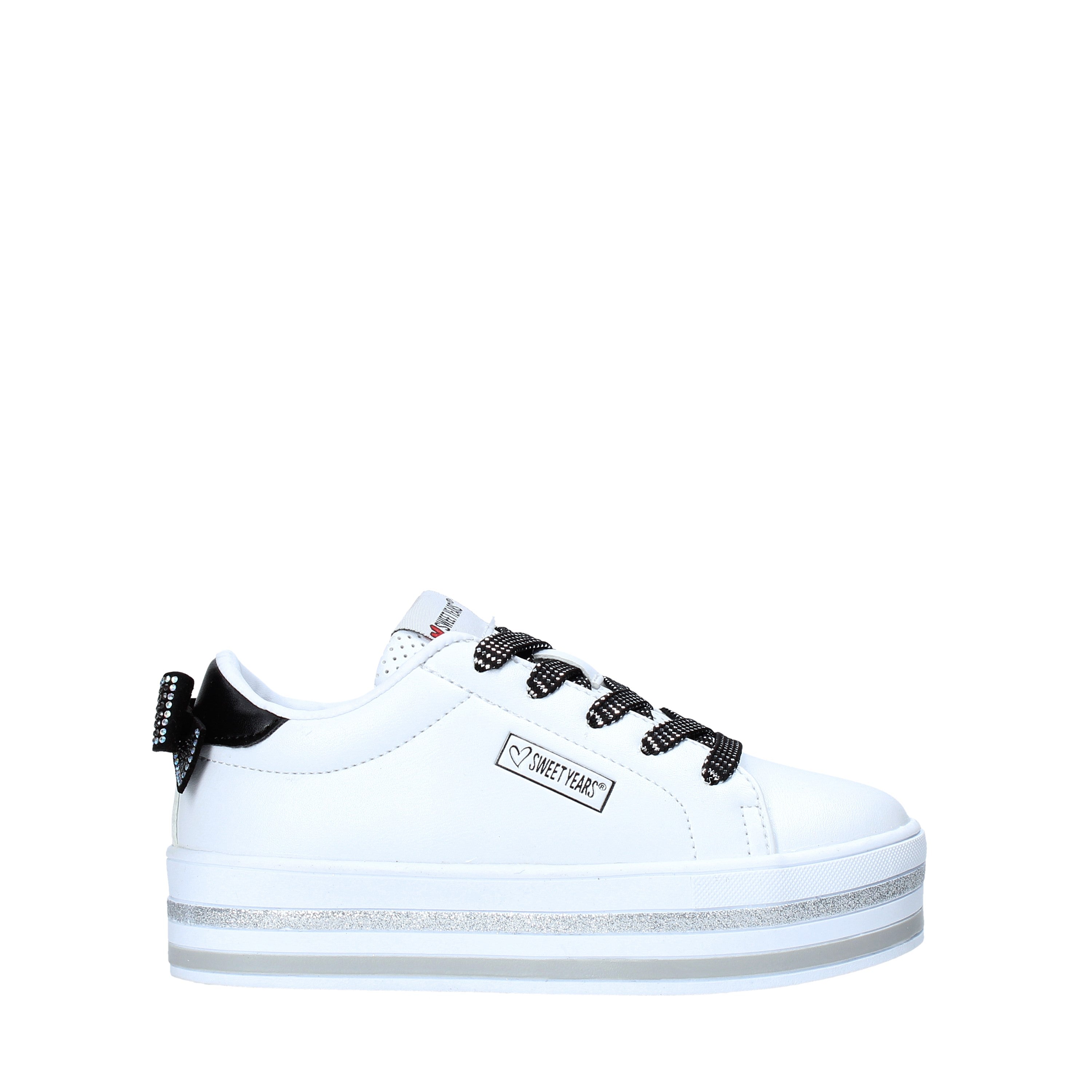 Sneakers Bianco Nero Sweet Years Junior