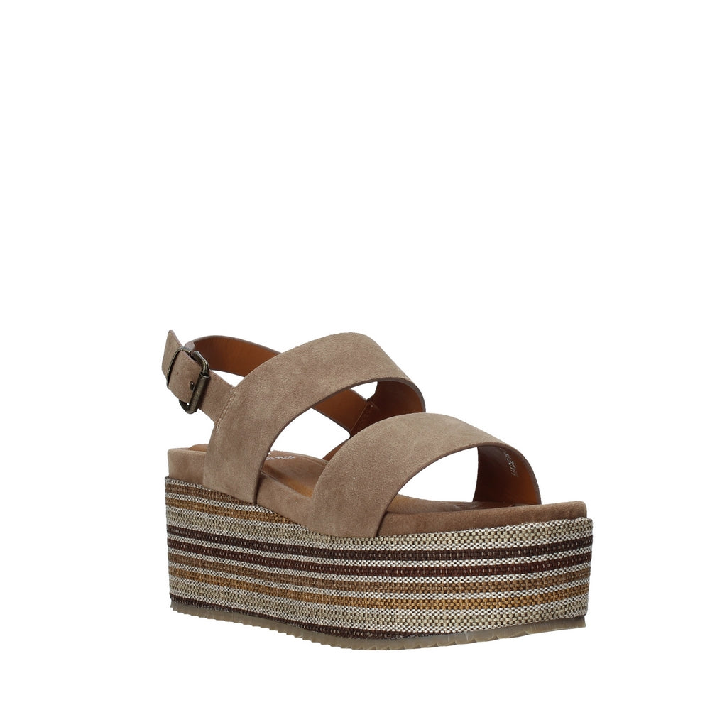 Sandali zeppa Marrone Onyx