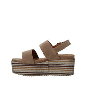 Sandali zeppa Marrone Onyx