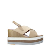 Sandali zeppa Beige Onyx