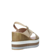 Sandali zeppa Beige Onyx