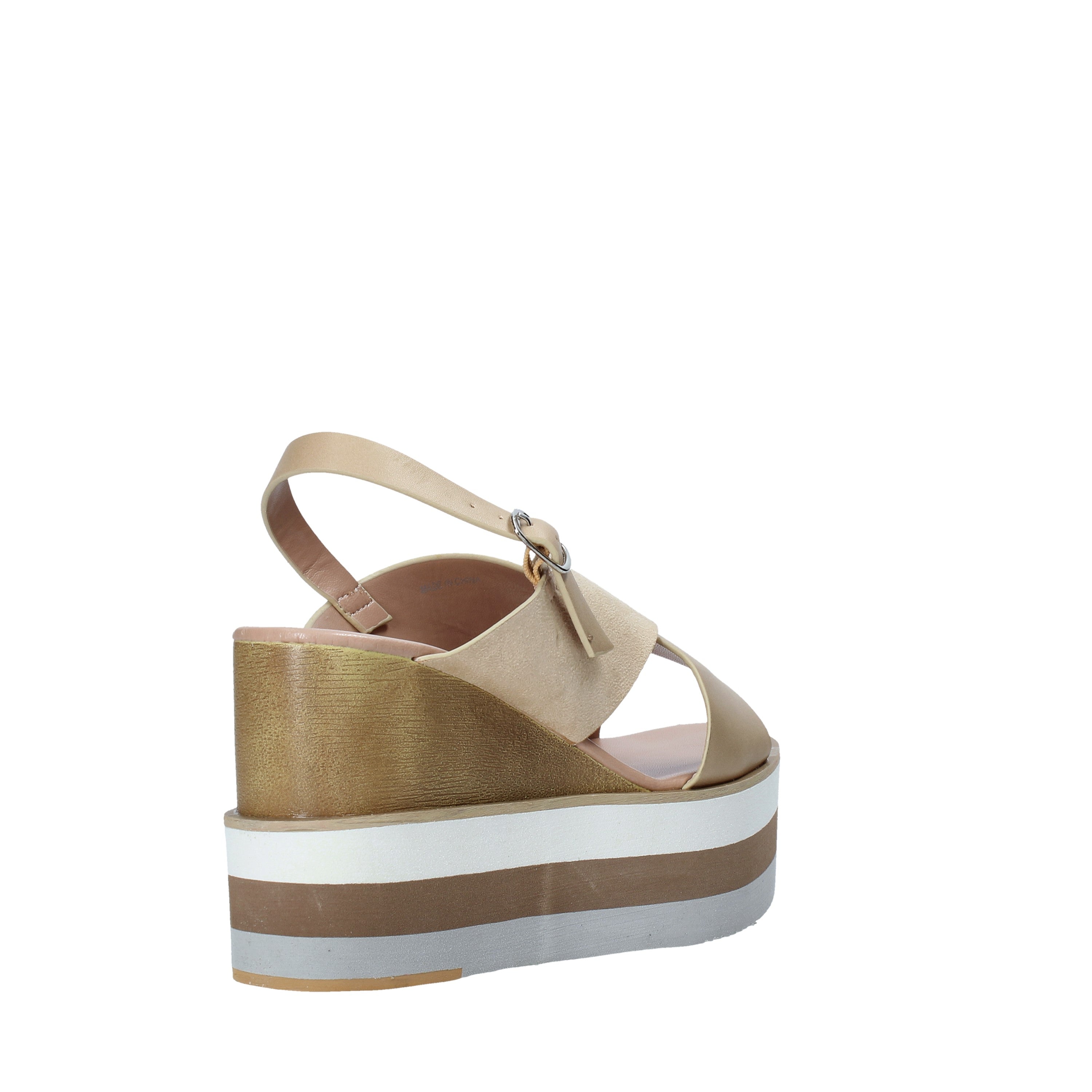 Sandali zeppa Beige Onyx