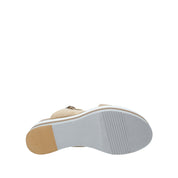 Sandali zeppa Beige Onyx