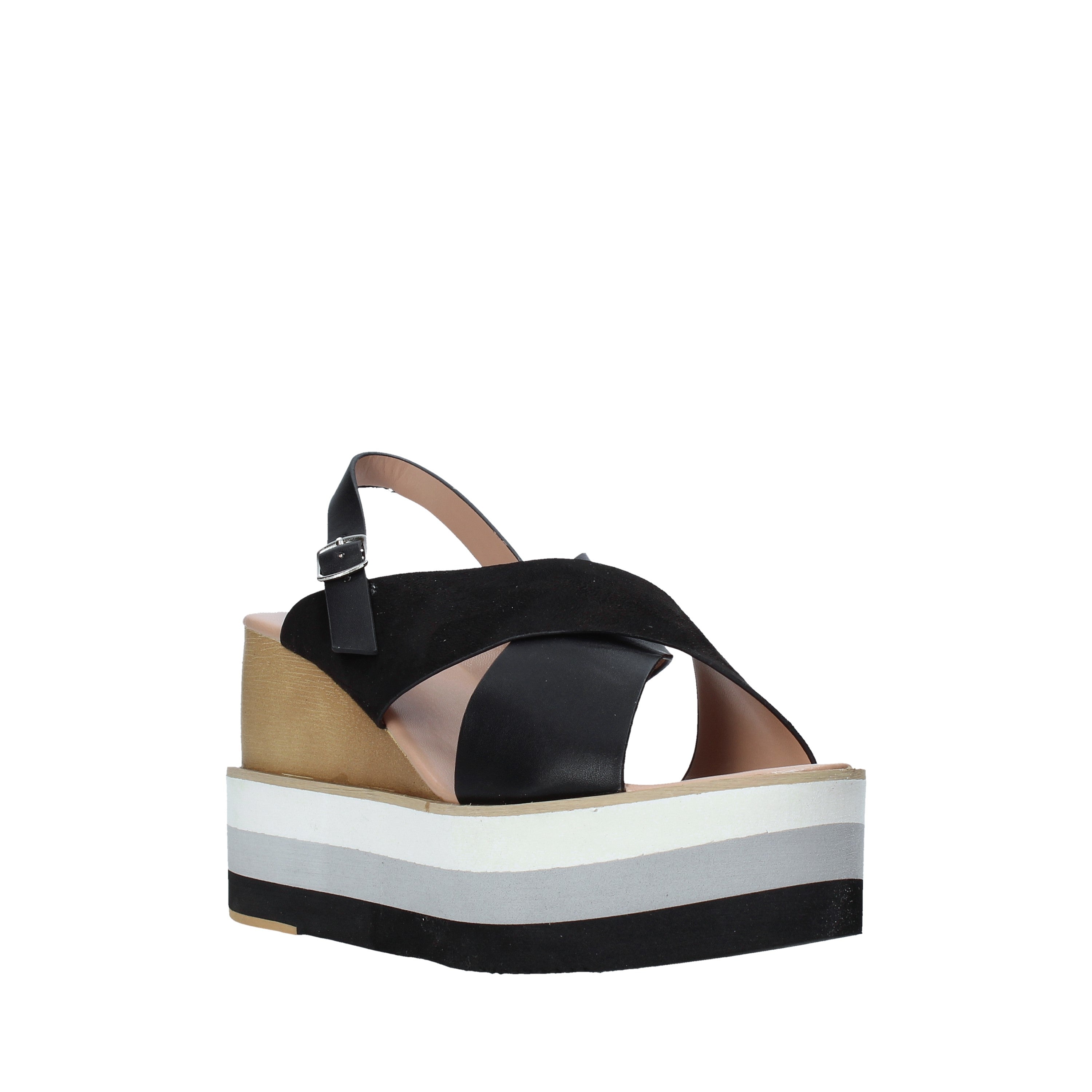 Sandali zeppa Nero Onyx