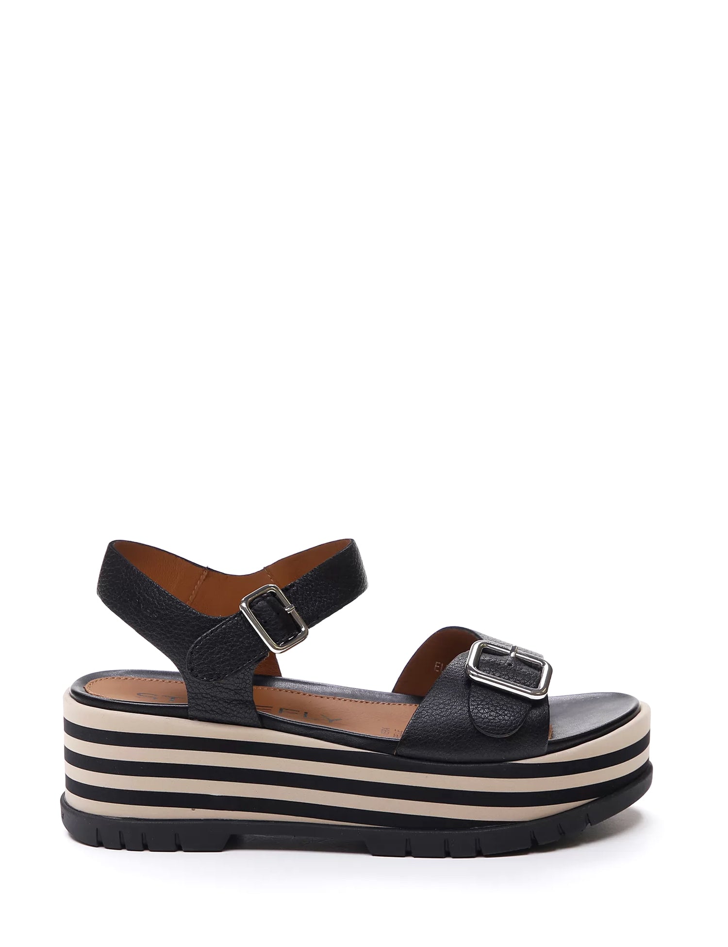 Sandali zeppa Nero Stonefly