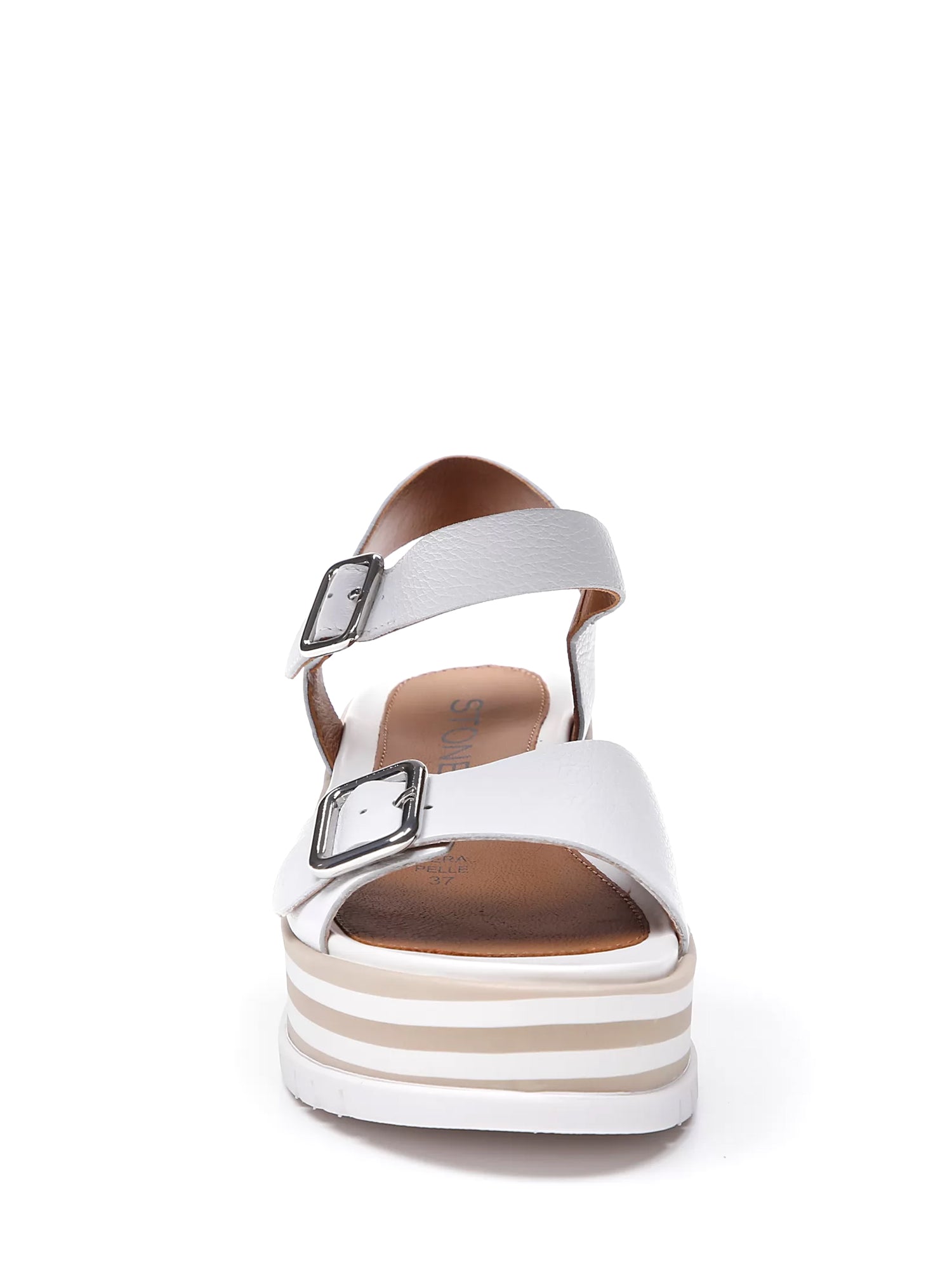 Sandali zeppa Bianco Stonefly