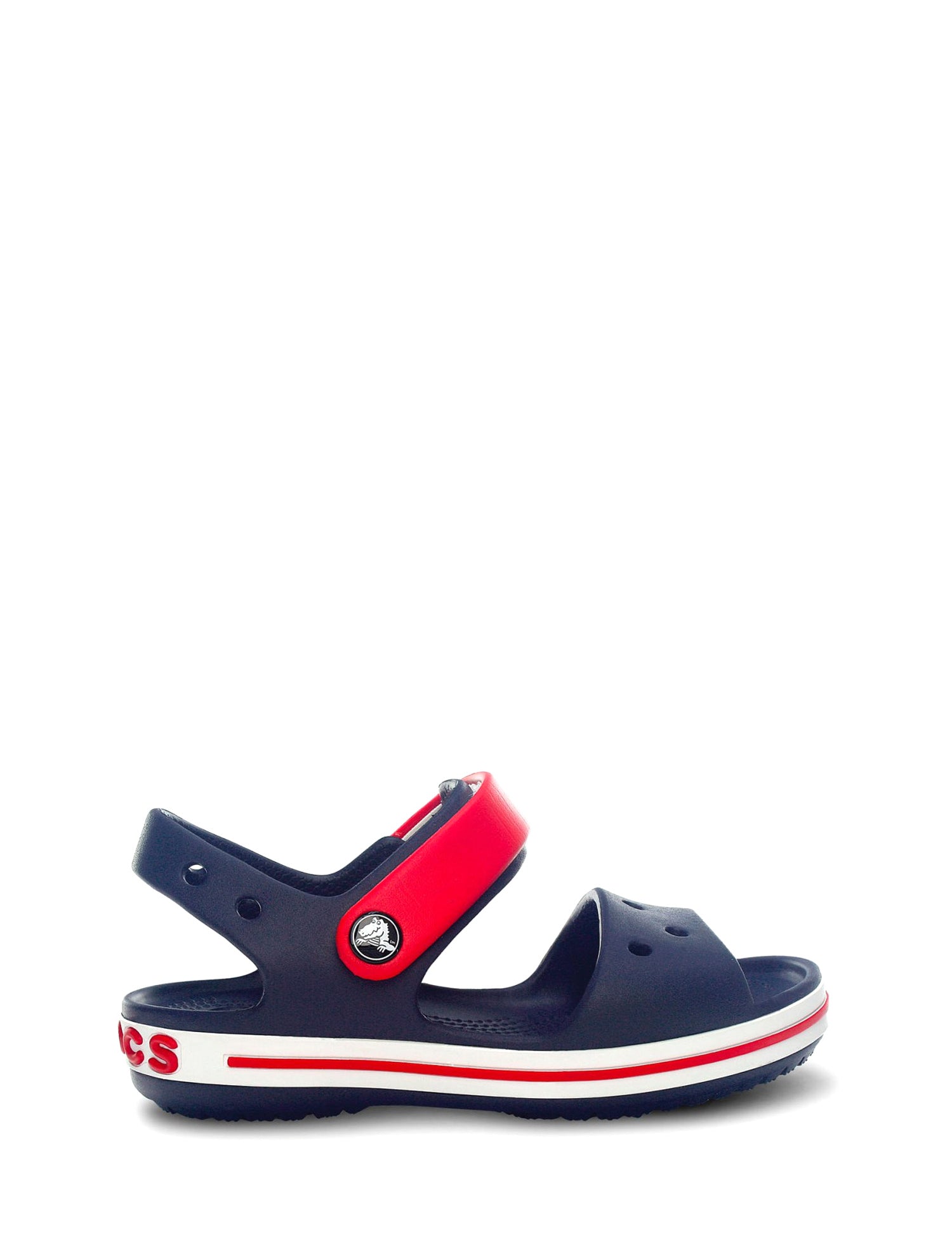 Sandali con strappi Blu Navy Crocs