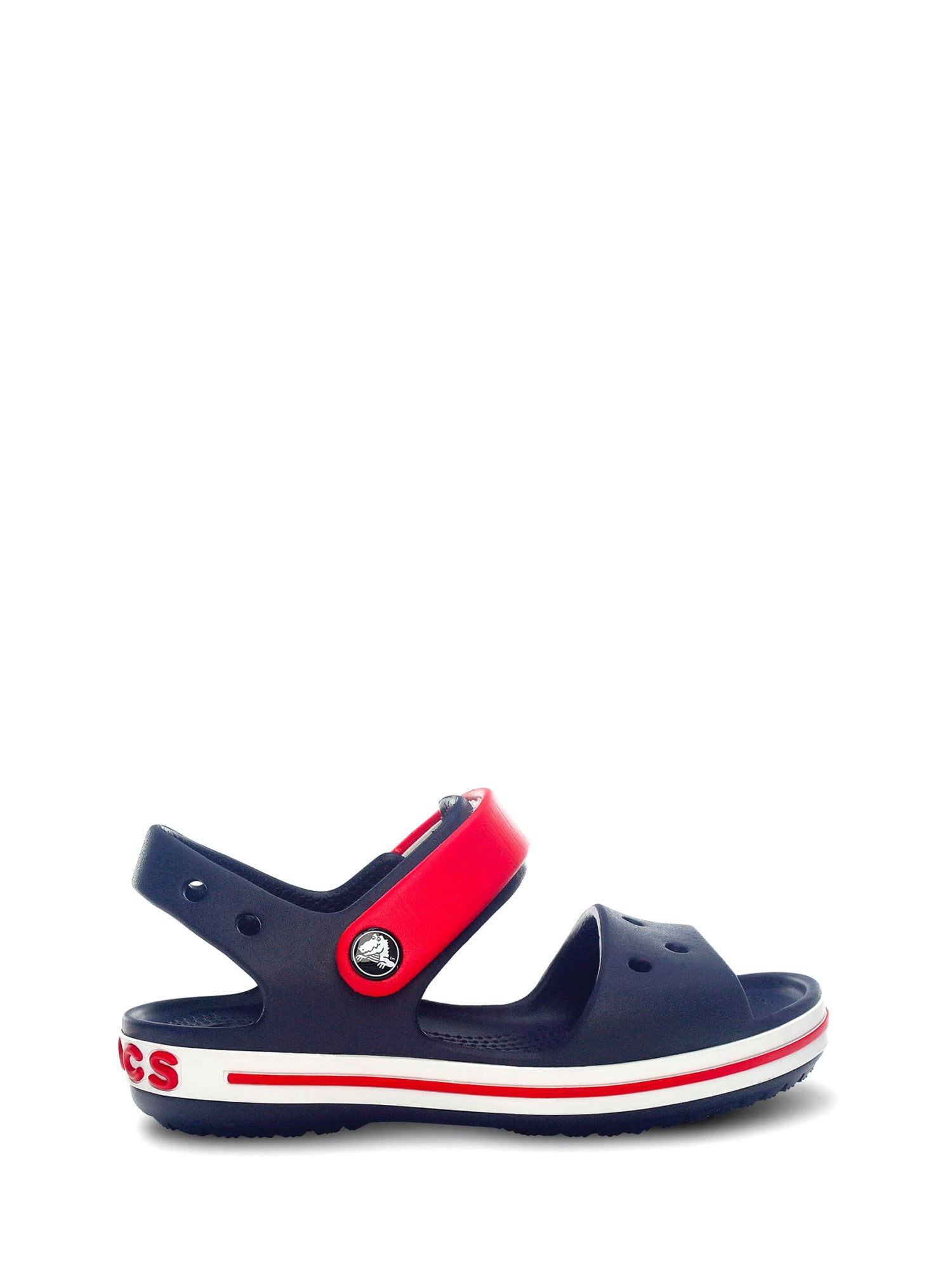 Sandali con strappi Blu Navy Crocs