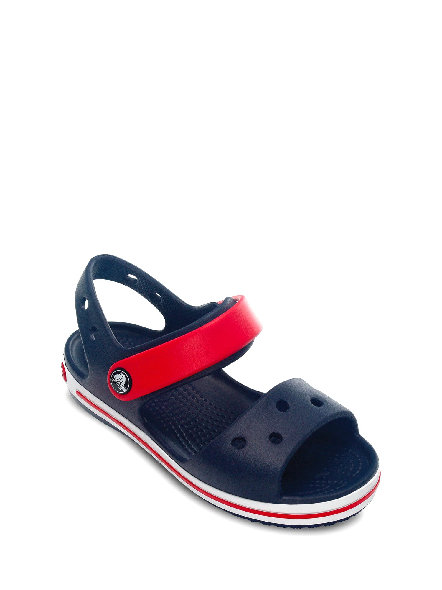 Sandali con strappi Blu Navy Crocs
